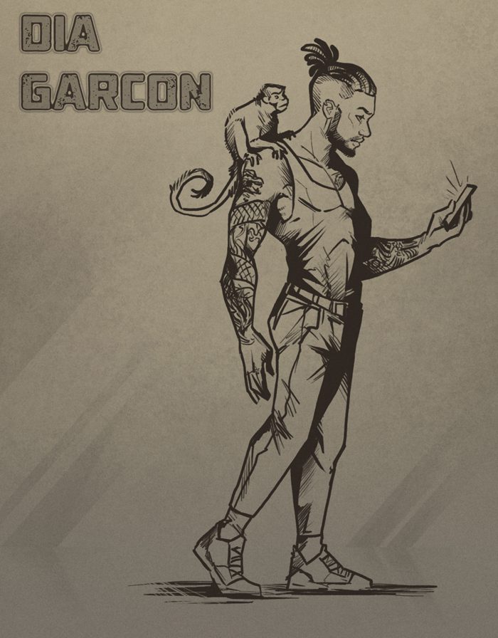 Dia Garcon: Studium