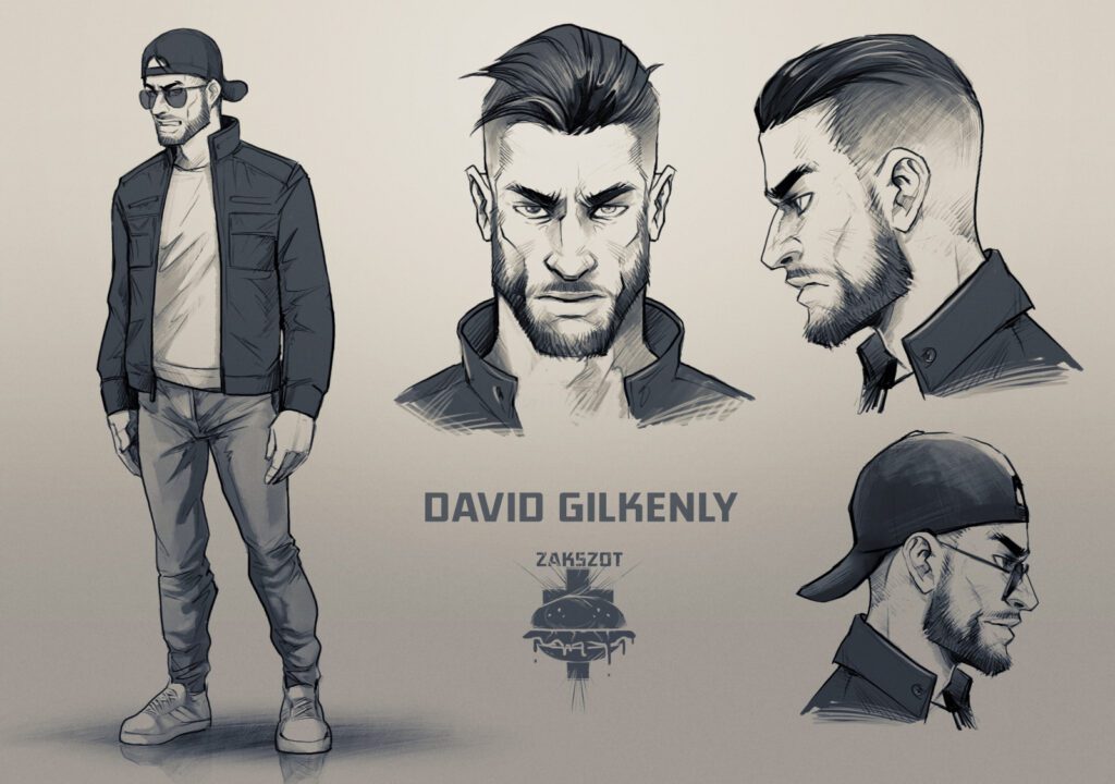 David Gilkenly: Studium postaci