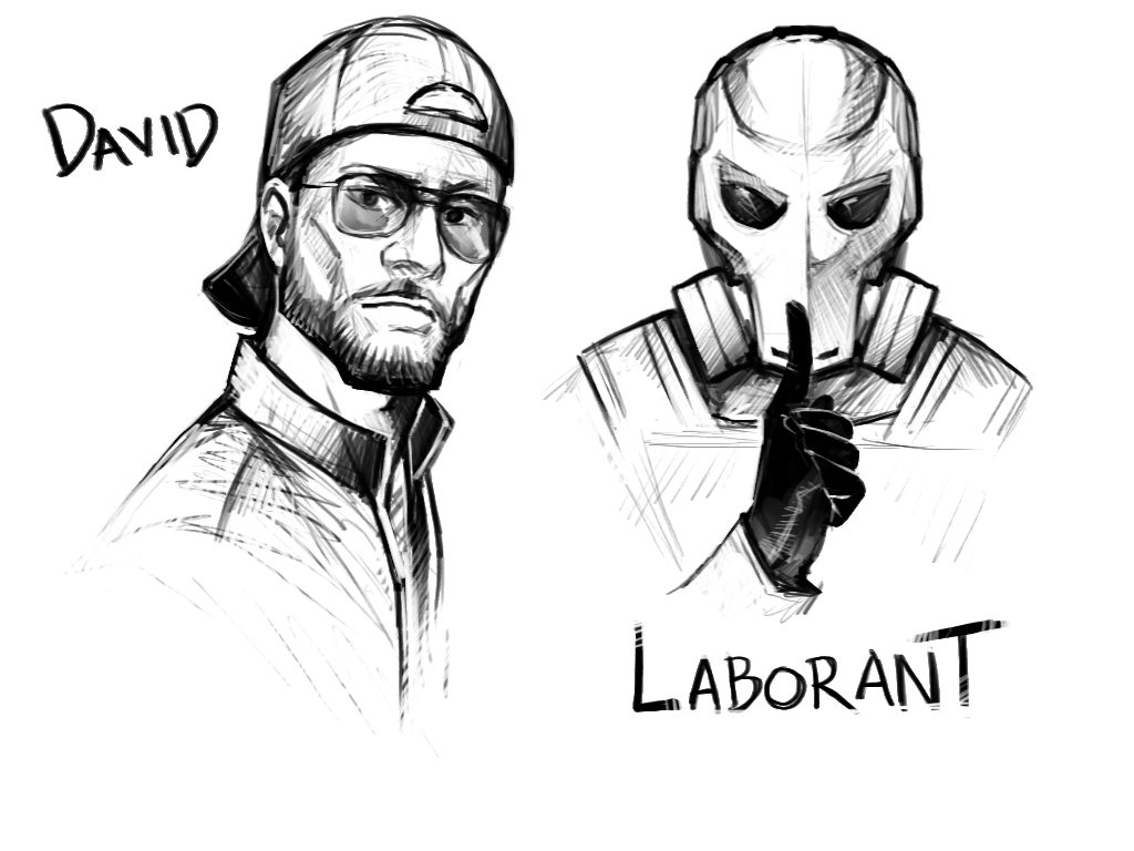 Postaci: David & Laborant