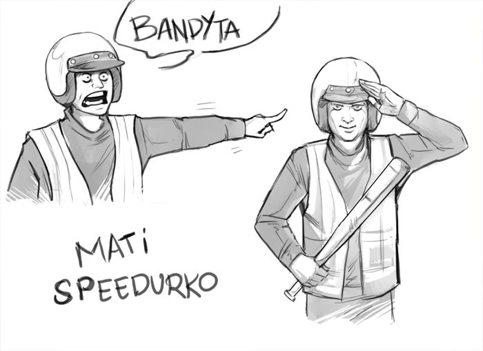 Mati Speedurko: Studium postaci