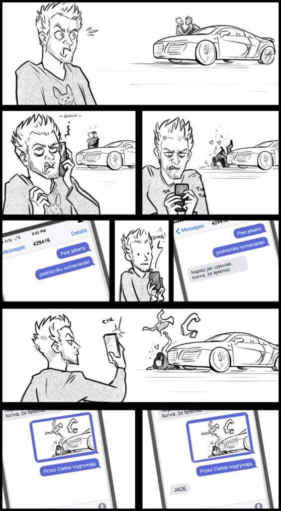 Komiks: Podróżnik jebany